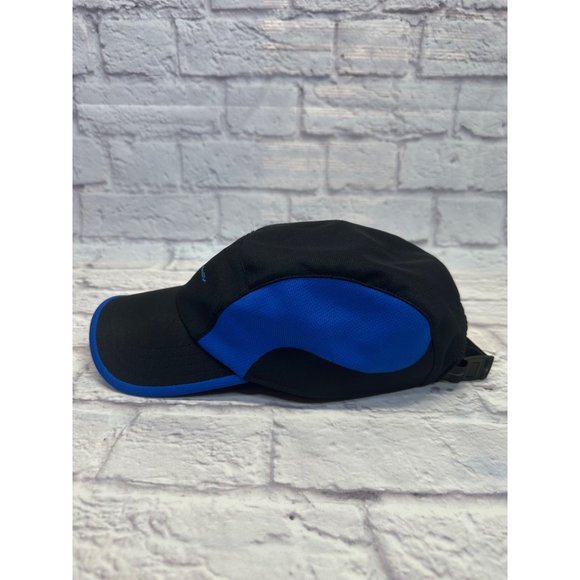 Eddie Bauer Runner Hat Cap One Size Adjustable Strap Black Blue Polyester - Picture 4 of 7